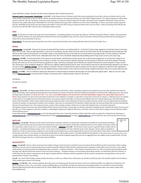 Page 1 of 330 The Monthly National Legislation Report 7/5/2010 ...