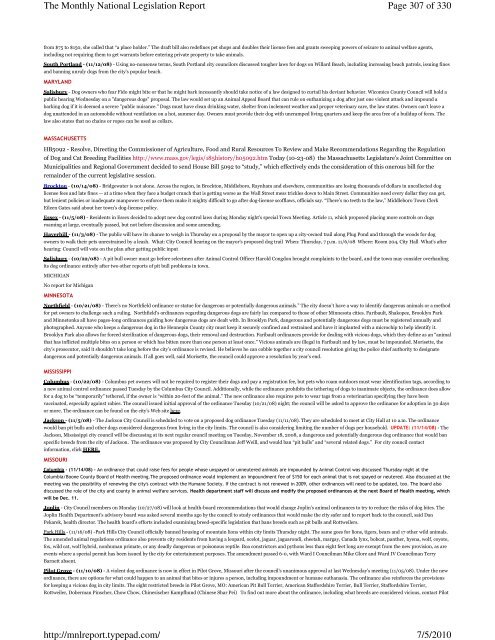 Page 1 of 330 The Monthly National Legislation Report 7/5/2010 ...