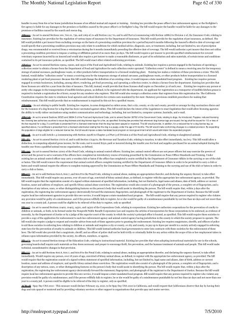 Page 1 of 330 The Monthly National Legislation Report 7/5/2010 ...