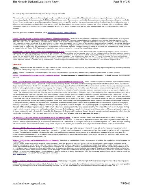 Page 1 of 330 The Monthly National Legislation Report 7/5/2010 ...