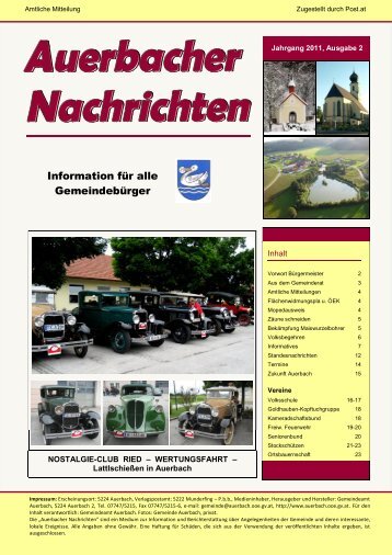Informatives - Auerbach - Land Oberösterreich