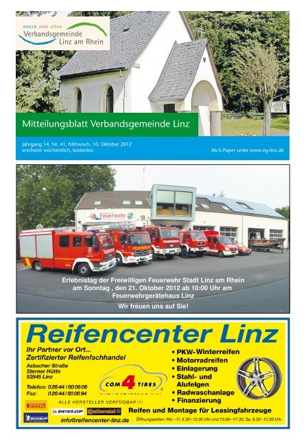 Ausgabe Nr. 41 vom 10.10.2012 - Verbandsgemeindeverwaltung ...