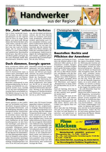 Ausgabe Nr. 41 vom 10.10.2012 - Verbandsgemeindeverwaltung ...
