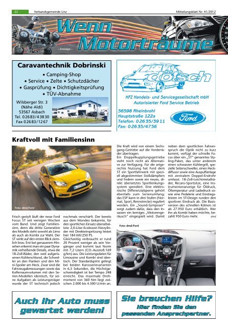 Ausgabe Nr. 41 vom 10.10.2012 - Verbandsgemeindeverwaltung ...