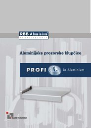 Aluminijske prozorske klupÄice - RÂ·BÂ·B Aluminium Profiltechnik AG