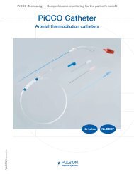 PiCCO Catheter - PULSION Medical Systems SE