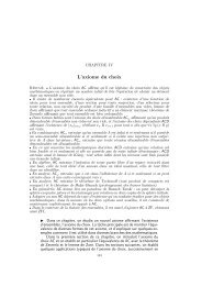 L'axiome du choix