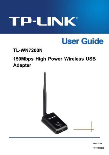 TL-WN7200N 150Mbps High Power Wireless USB Adapter - TP-Link