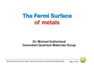 Lecture on the Fermi Surface of Metals