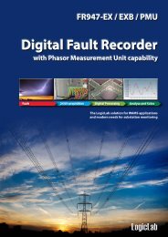 FR947EX/PMU - Digital Fault Recorder with PMU ... - LogicLab srl