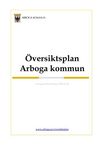 Översiktsplan Arboga kommun antagandehandling 091026.doc