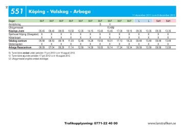 551 Köping - Valskog - Arboga