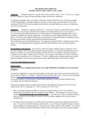 THE MEDIATION PROCESS INSTRUCTIONS FOR FAMILY LAW ...