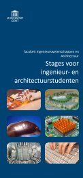 Stages voor ingenieur - VTK - Universiteit Gent