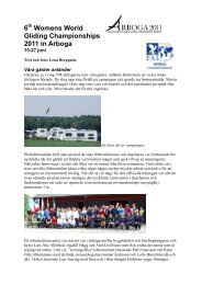 6 Womens World Gliding Championships 2011 in Arboga