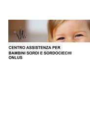 centro assistenza per bambini sordi e sordociechi onlus - Anima