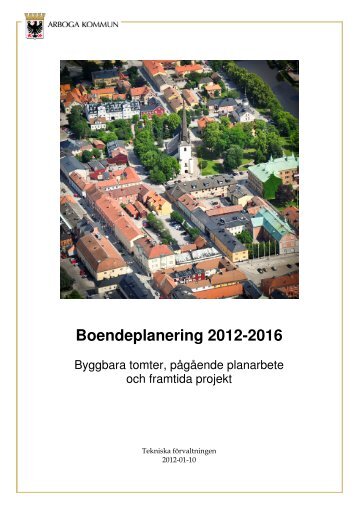 Boendeplanering 2012-2016 - Boverket