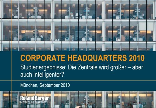 Corporate Headquarters 2010 (PDF, 3997 KB) - Roland Berger