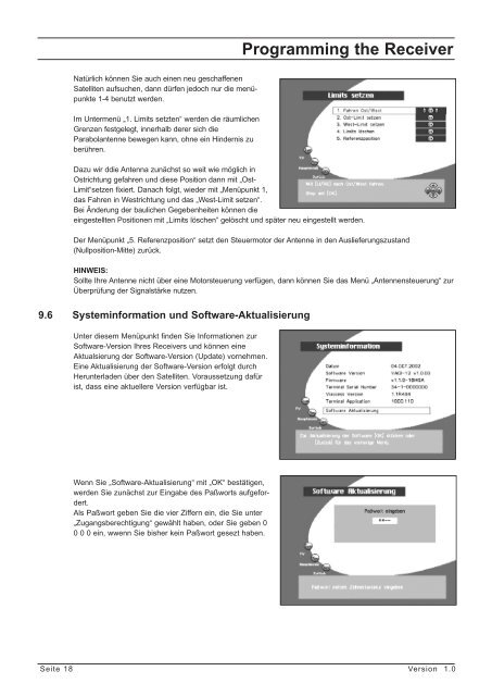 D Programmieren des Receivers - Radix