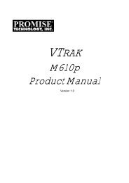 VTrak M610p Product Manual - Promise Technology, Inc.