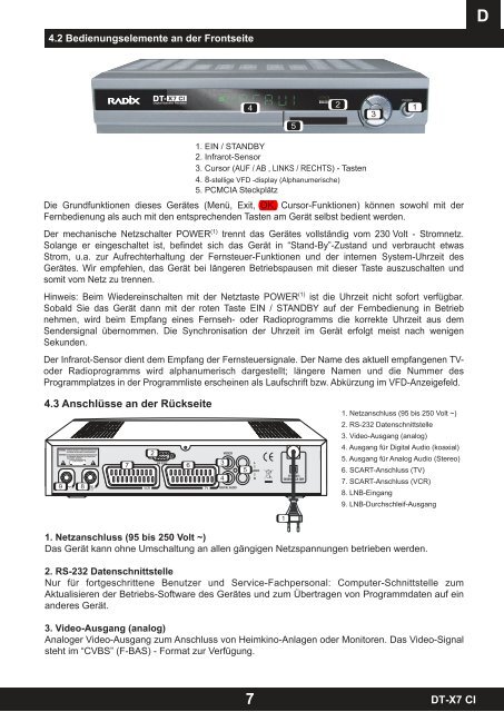 DT-X7 CI - Radix