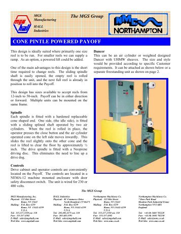 CONE PINTLE POWERED PAYOFF - The MGS Group