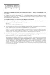 Addendum dated July 2013 to the Hong Kong Offering Document of ...