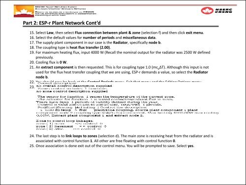 Co-Simulation Between ESP-r and TRNSYS Workshop