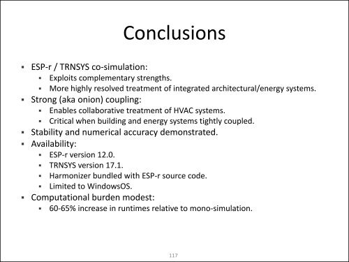 Co-Simulation Between ESP-r and TRNSYS Workshop