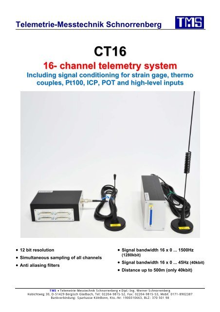16- channel telemetry system - TMS Â· Telemetrie-Messtechnik ...