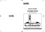 DT-2000T Manual - Radix