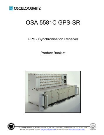 OSA 5581C GPS-SR - Unitest.com