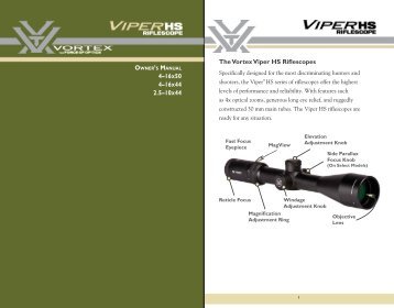 vortex viper hs rifle scope manual - EuroOptic.com