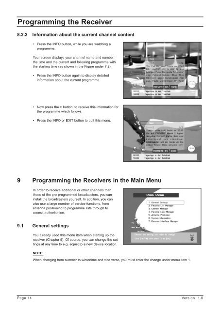 Programming the Receiver - Radix