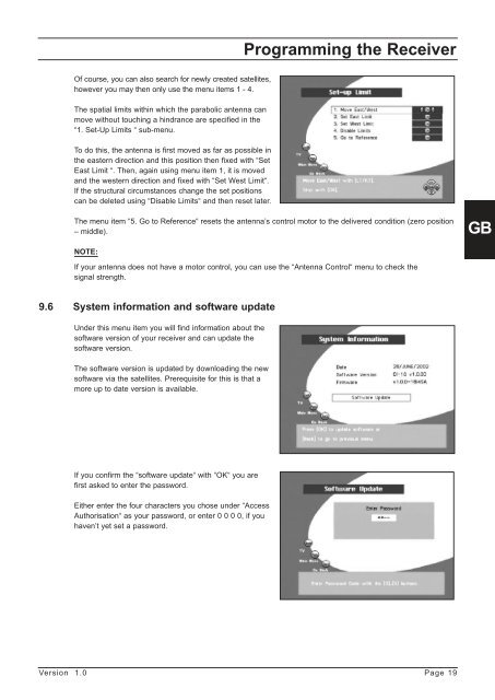 Programming the Receiver - Radix