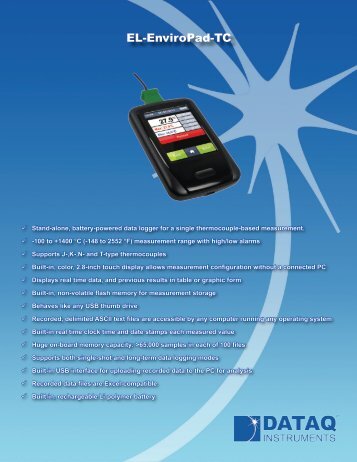 Datasheet - DATAQ Instruments