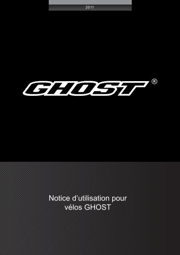 Notice d'utilisation pour vÃ©los GHOST