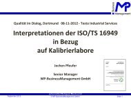 Interpretationen der ISO/TS 16949 in Bezug auf Kalibrierlabore