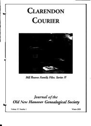 1 - Old New Hanover Genealogical Society