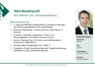 R&A-Beraterprofil - RADTKE & ASSOCIATES