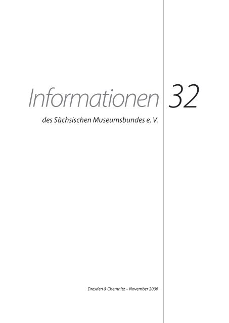 Informationen des Sächsischen Museumsbundes e. V.