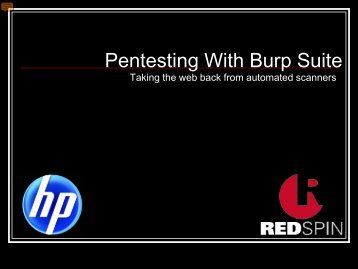 Pentesting With Burp Suite
