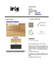 Wood Oak Tech Data Sheet - Iris US