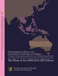 e Work of the 2009/2010 API Fellows - Api-fellowships.org