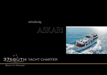 View brochure - 37South Yacht Charter