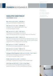 Newsletter arbeitsrecht DeZeMber 2012 - Thomsen RechtsanwÃ¤lte