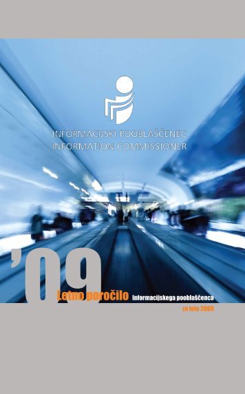 Letno poroÄilo za leto 2009 - Informacijski pooblaÅ¡Äenec