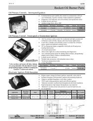 Beckett Oil Burner Parts - Davies Supply Group Ltd.