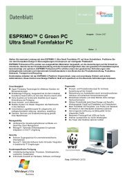 Datenblatt ESPRIMO C - Fujitsu