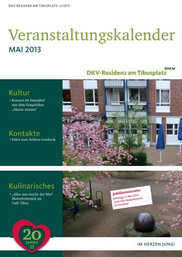Veranstaltungskalender - DKV-Residenz am Tibusplatz